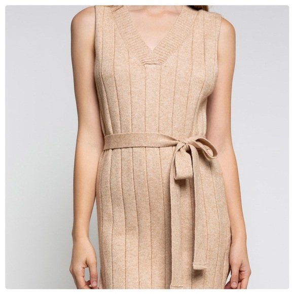 POL Champagne High Slit Dress - Picture 2 of 9